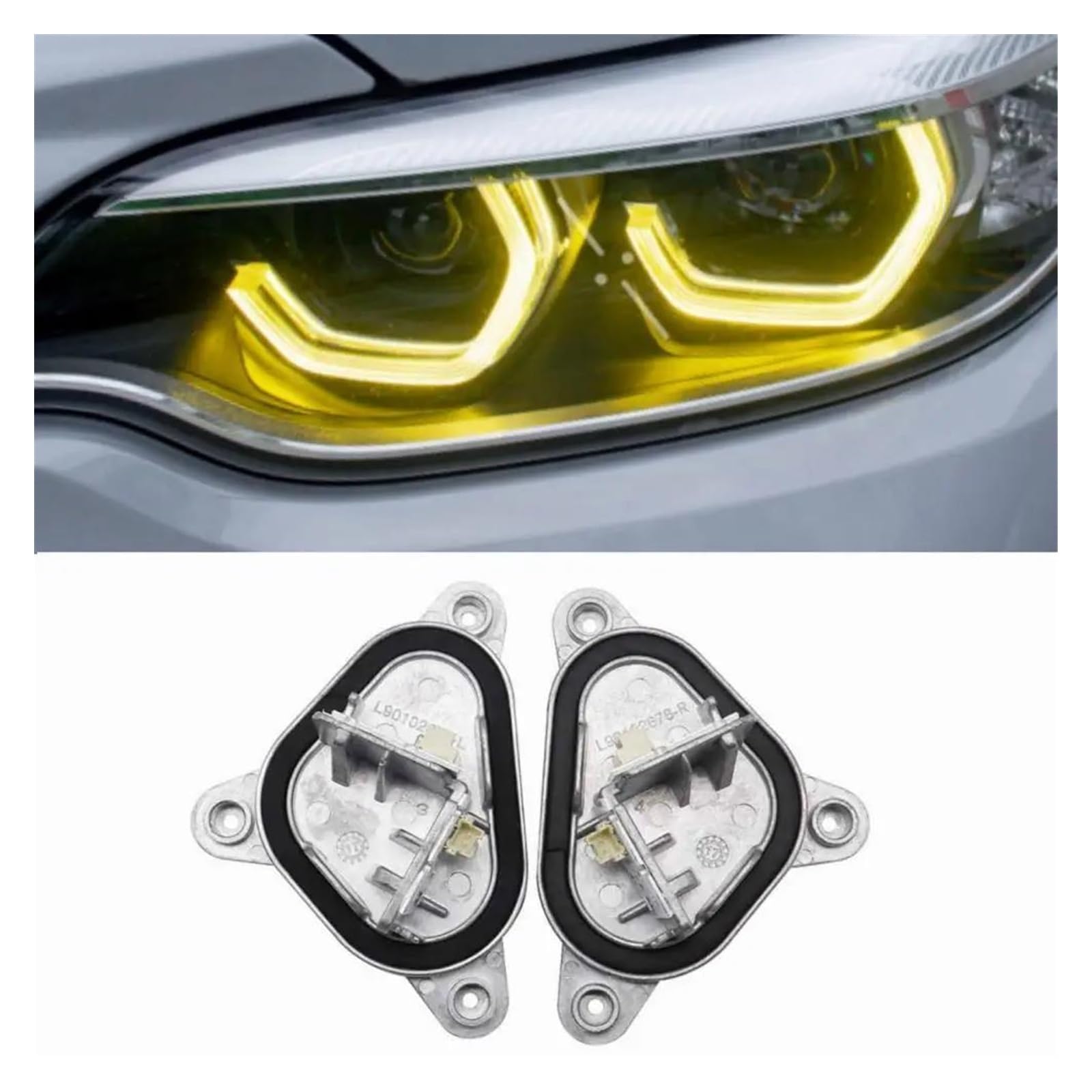 72Design - BMW M2 Competition Yellow Day Time Running Light Modules (F87C)