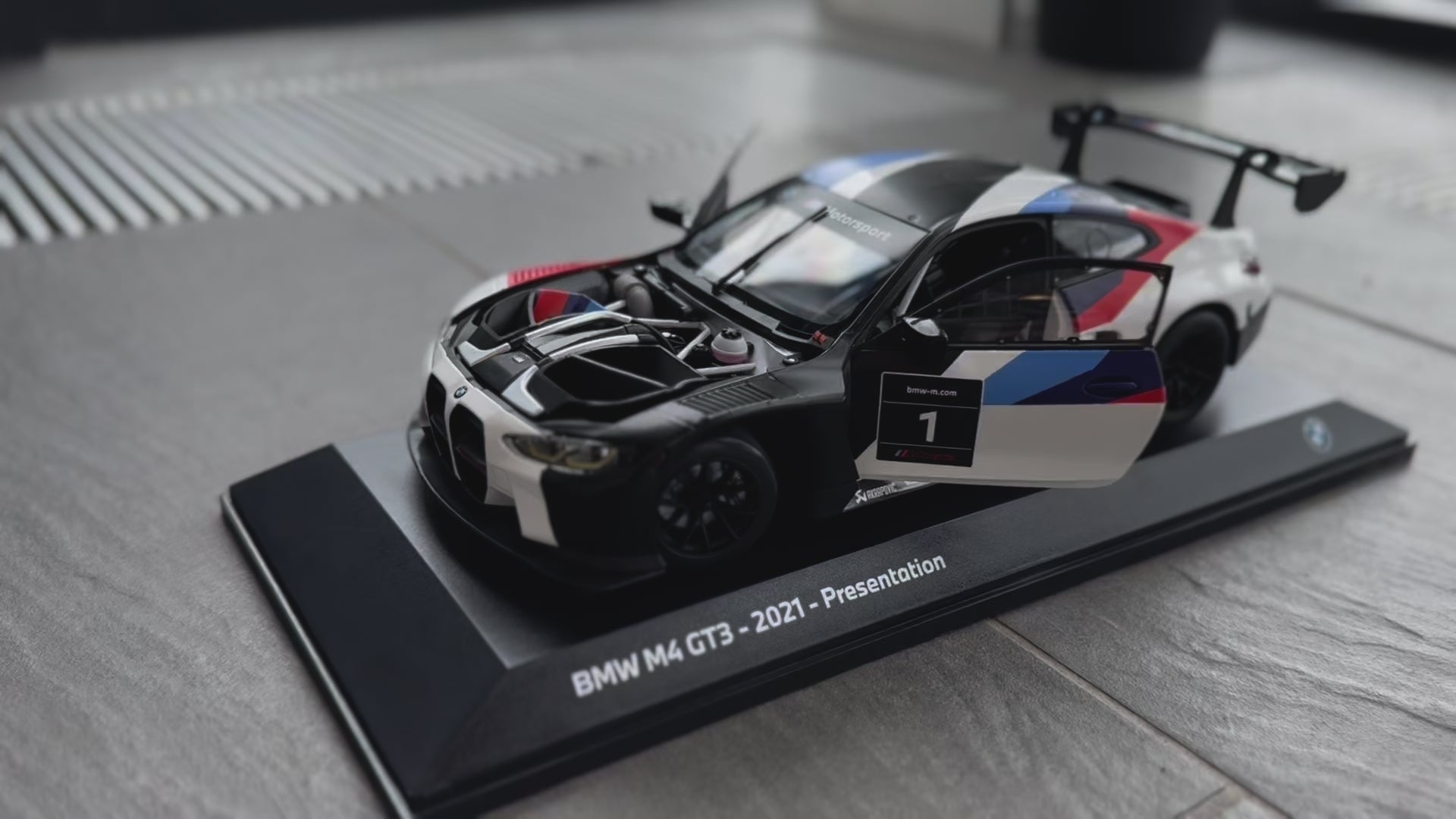 BMW Genuine Miniature Car Model M4 GT3 1:18 Scale 80435A5D002 - Nineteen72 Performance