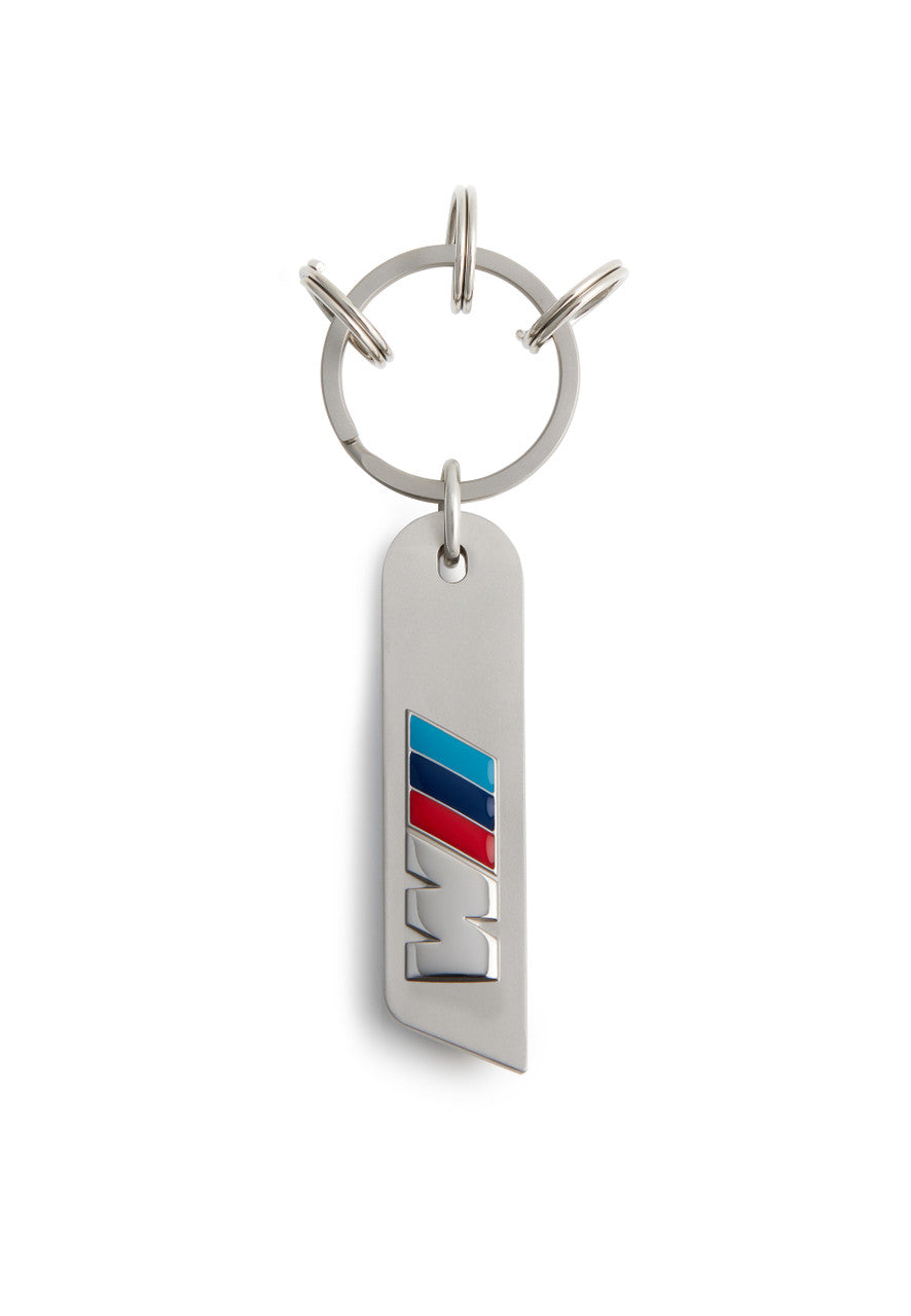 GENUINE BMW - Keyring M Logo Metal Silver Car Key Ring Accessory