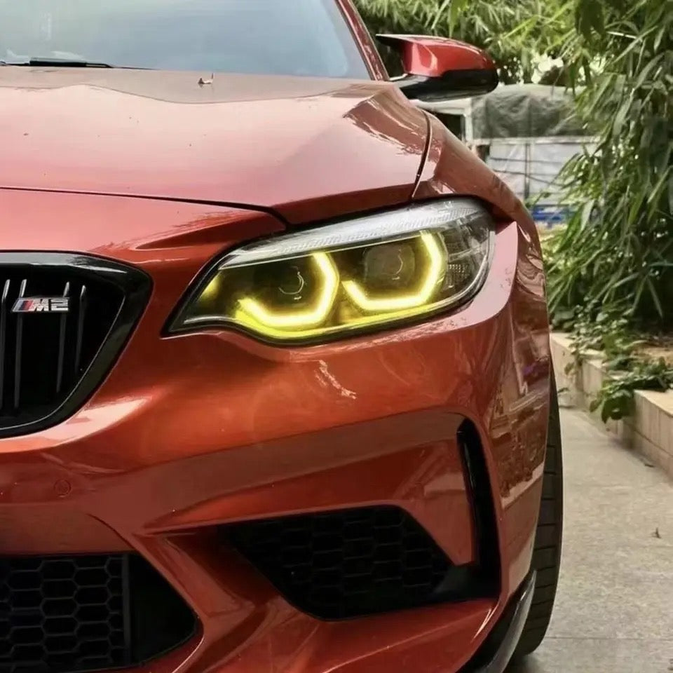 72Design - BMW M2 Competition Yellow Day Time Running Light Set (F87C) - Nineteen72 Performance