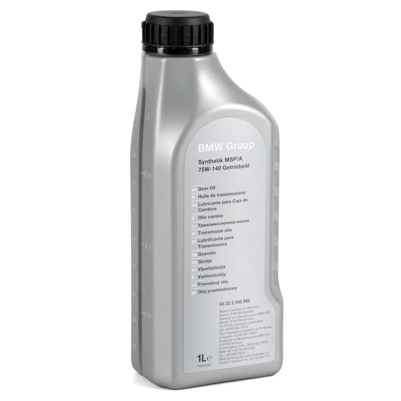 Genuine BMW LSD Differential Oil MSP/A 1L - 83222365988 - Nineteen72 Performance