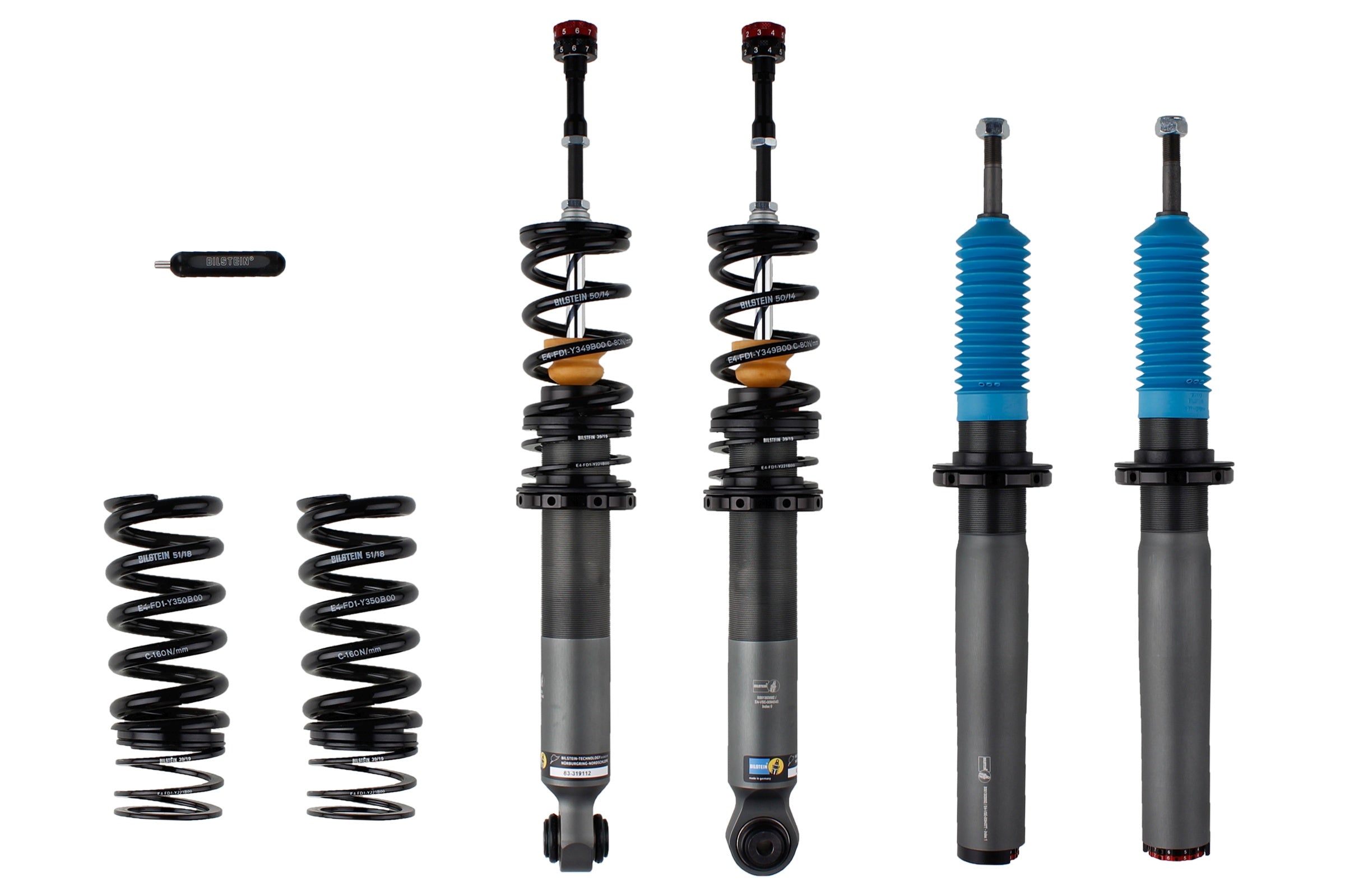 Bilstein Evo R Suspension Kit for Porsche 991 GT3 RS - 89-319123 - Bilstein suspension product image