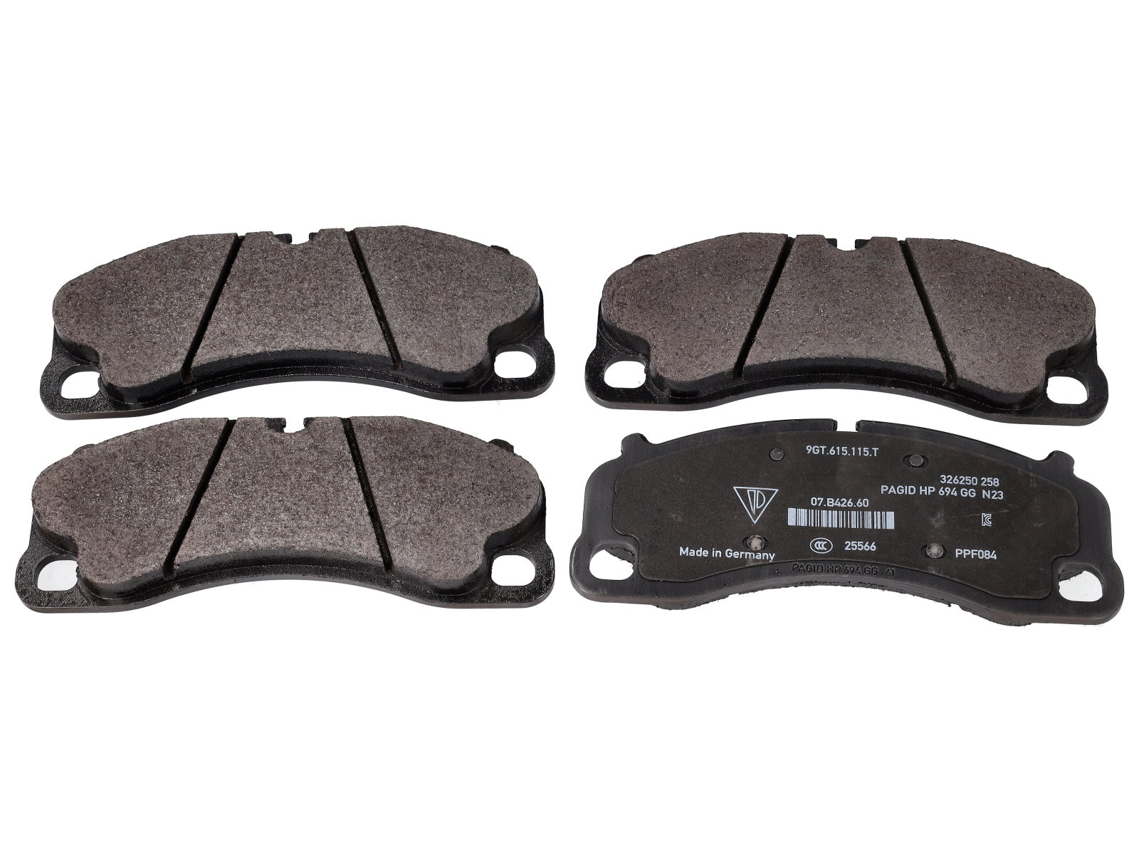 Genuine Porsche Front Brake Pads – Porsche 992 GT3/RS & 718 GT4 RS
