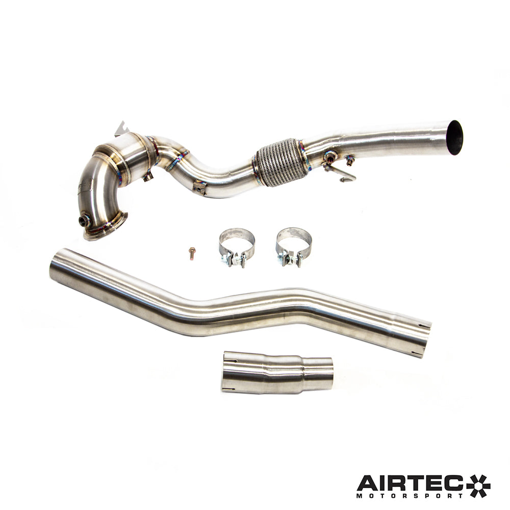 AIRTEC MOTORSPORT 200 CELL SPORTS CAT DOWNPIPE FOR MK8 GOLF R - Nineteen72 Performance