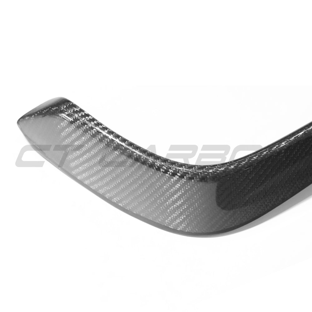 Audi A3 S-Line and S3 pre-facelift saloon 8V carbon fibre trim surround by CT Carbon, showing sleek black carbon fiber finish.