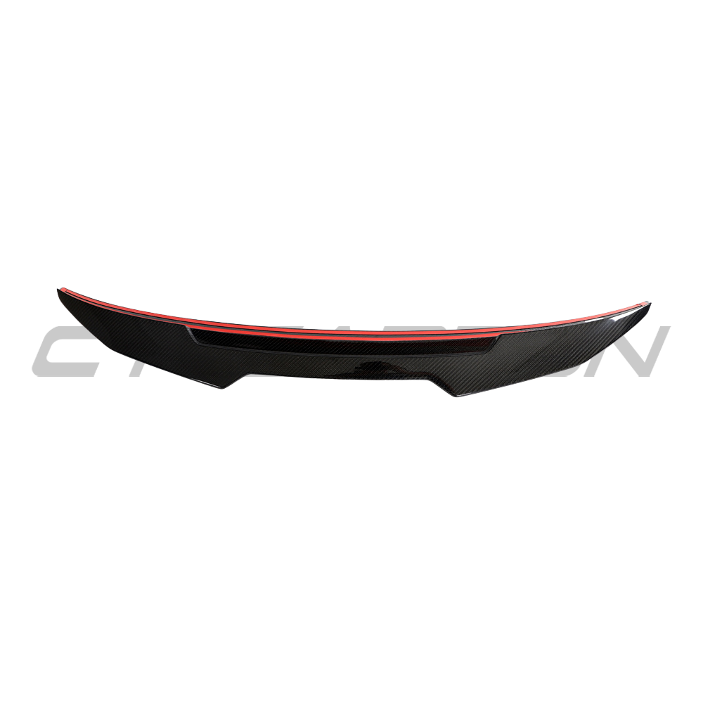 Audi RS3 8V saloon full carbon fibre kit by CT Carbon, including spoiler and body accents for 2014-2019 models.