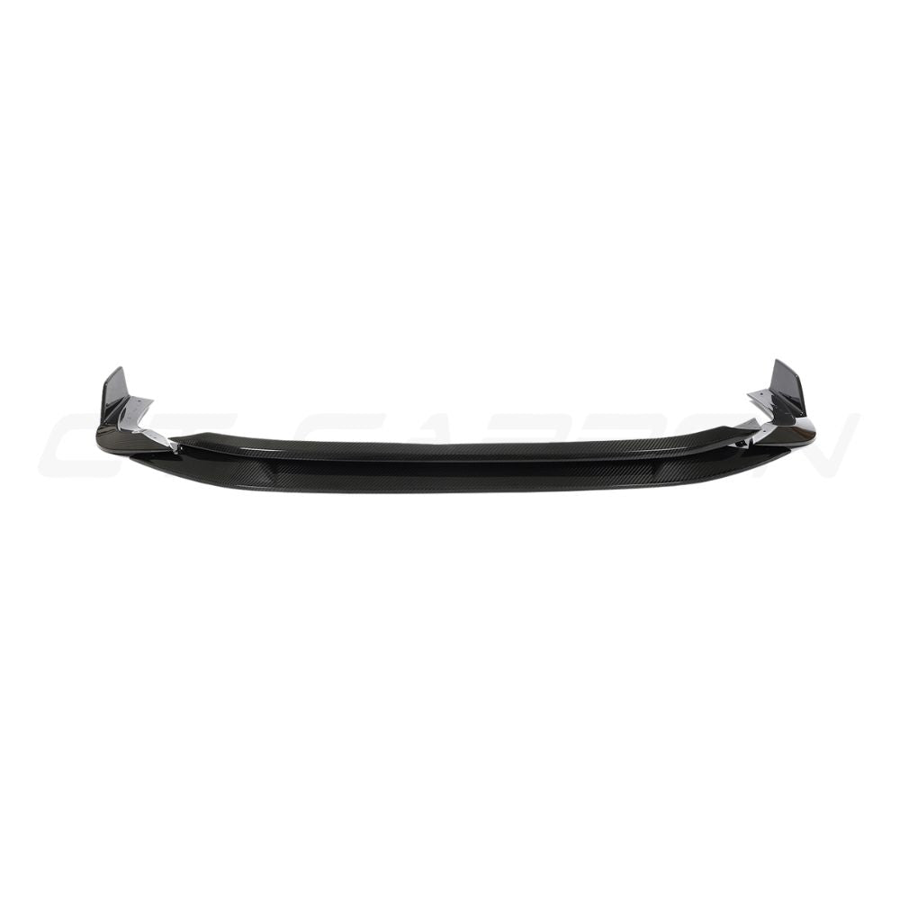 Carbon fibre splitter for Audi RS3 8Y (2022-2024) by CT Carbon, designed to enhance the car's sporty front end.