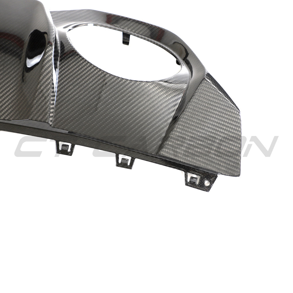 Full carbon fibre kit for Audi RS3 8Y Sportback 2022-2024 by CT Carbon, showcasing sleek carbon fibre panels and aerodynamic design.