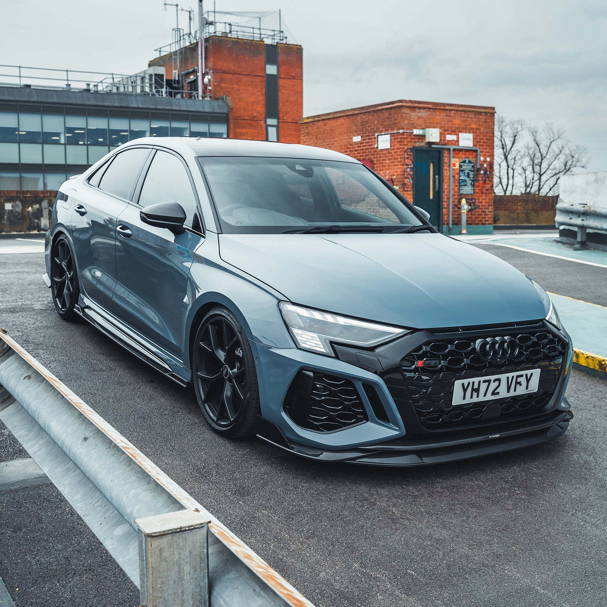 Full CT Design Kit for Audi RS3 8Y saloon 2022-2024, featuring carbon fiber accents and custom styling details.
