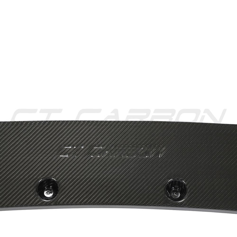 Audi RS6 C8 2019+ full carbon fibre kit by CT Carbon, featuring splitters and aerodynamic enhancements on the car's exterior.