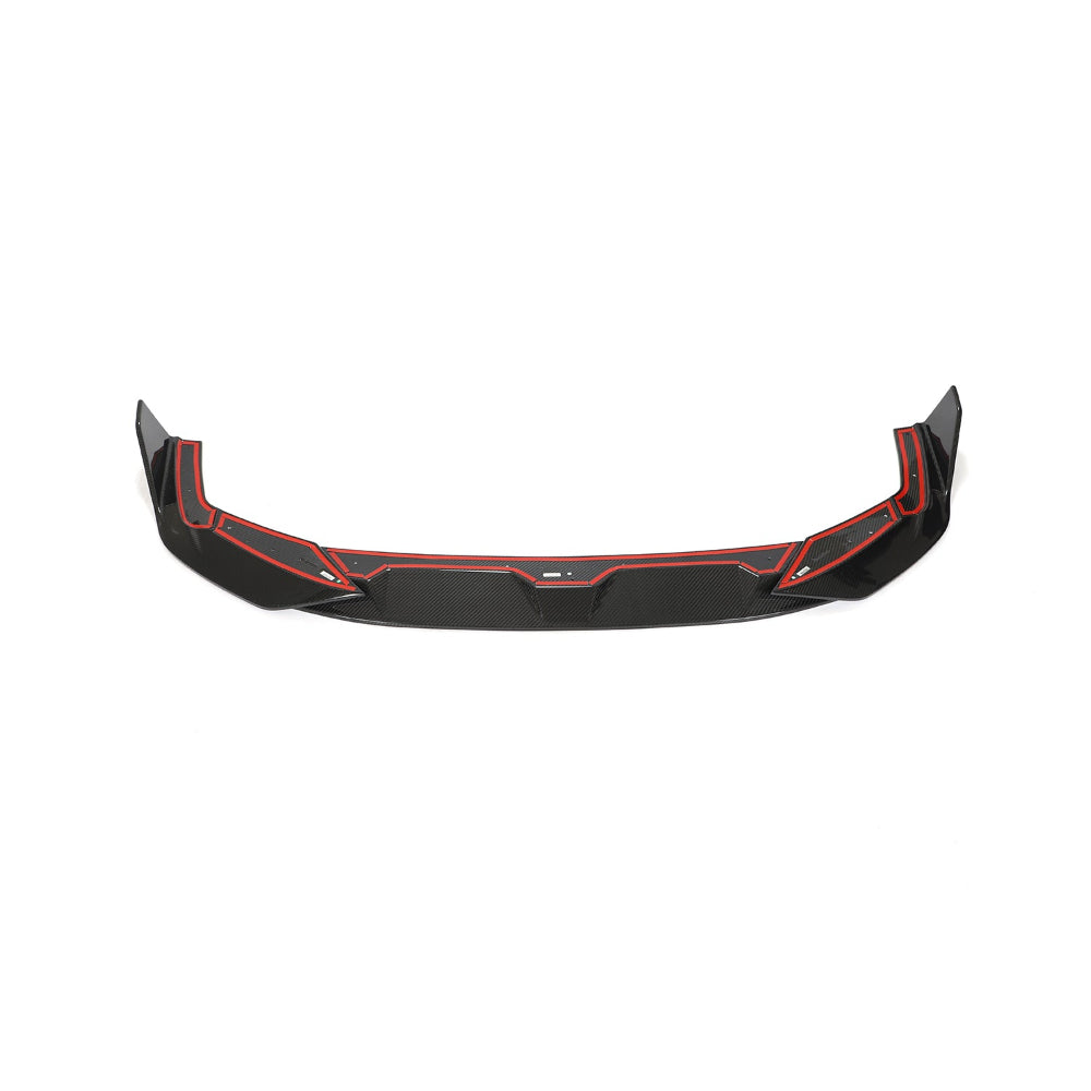 Carbon fiber splitter for Audi RS6/RS7 C8 Avant by CT Design, featuring sleek, lightweight aerodynamic enhancement.