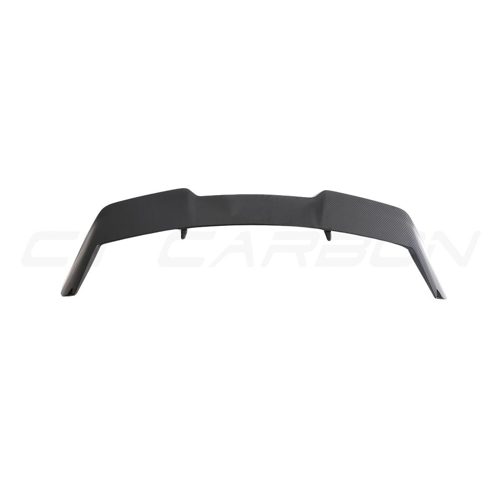 Audi RSQ8 2020+ carbon fibre roof spoiler by CT Carbon, showcasing aerodynamic design and sleek carbon fiber finish.