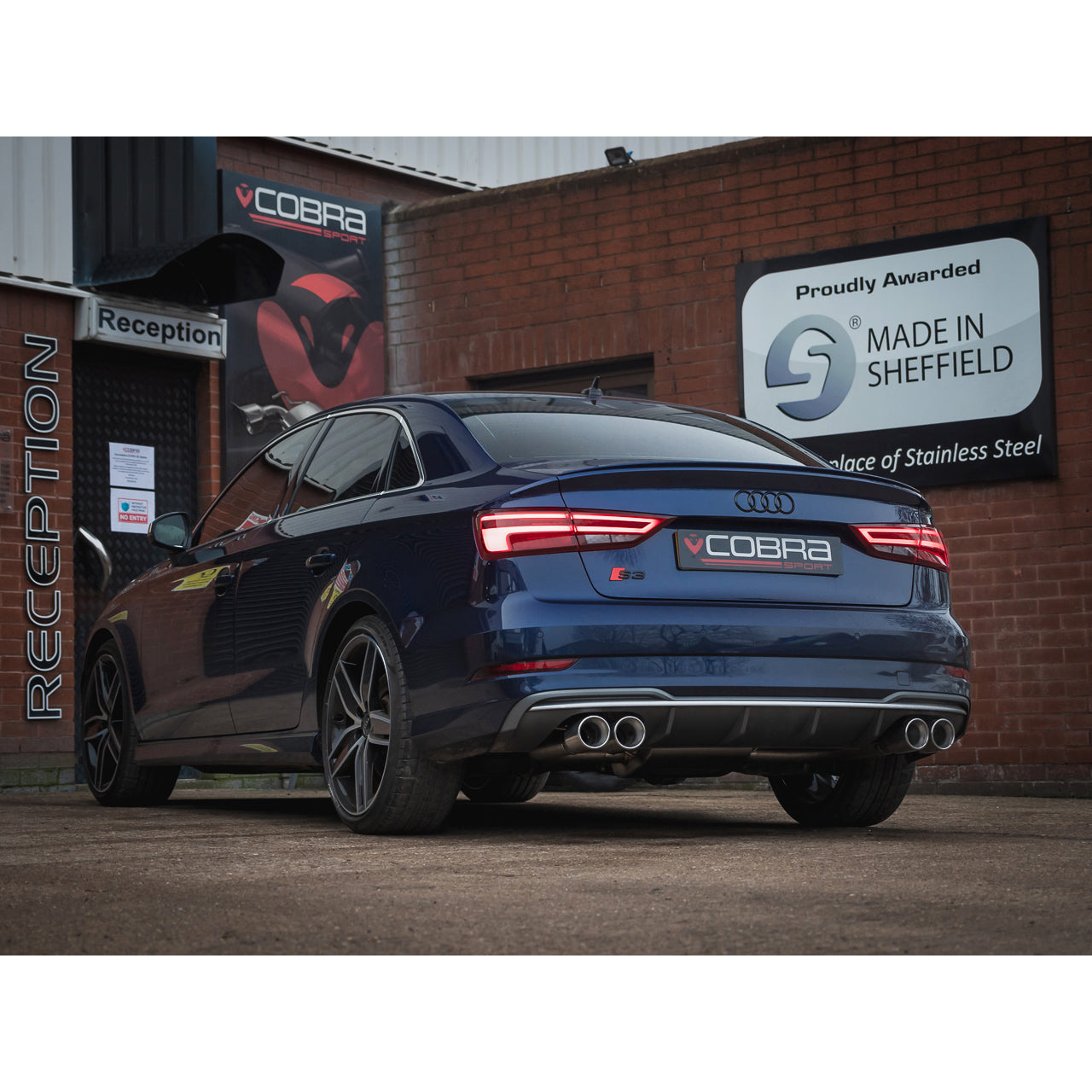 Cobra Sport - Audi S3 (8V Facelift) (19-20) (GPF Models) Saloon (Valved) GPF Back Performance Exhaust - Nineteen72 Performance