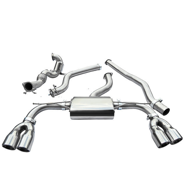 Cobra Sport - Audi S3 (8V) 3 Door (Non-Valved) (13-18) Turbo Back Performance Exhaust - Nineteen72 Performance