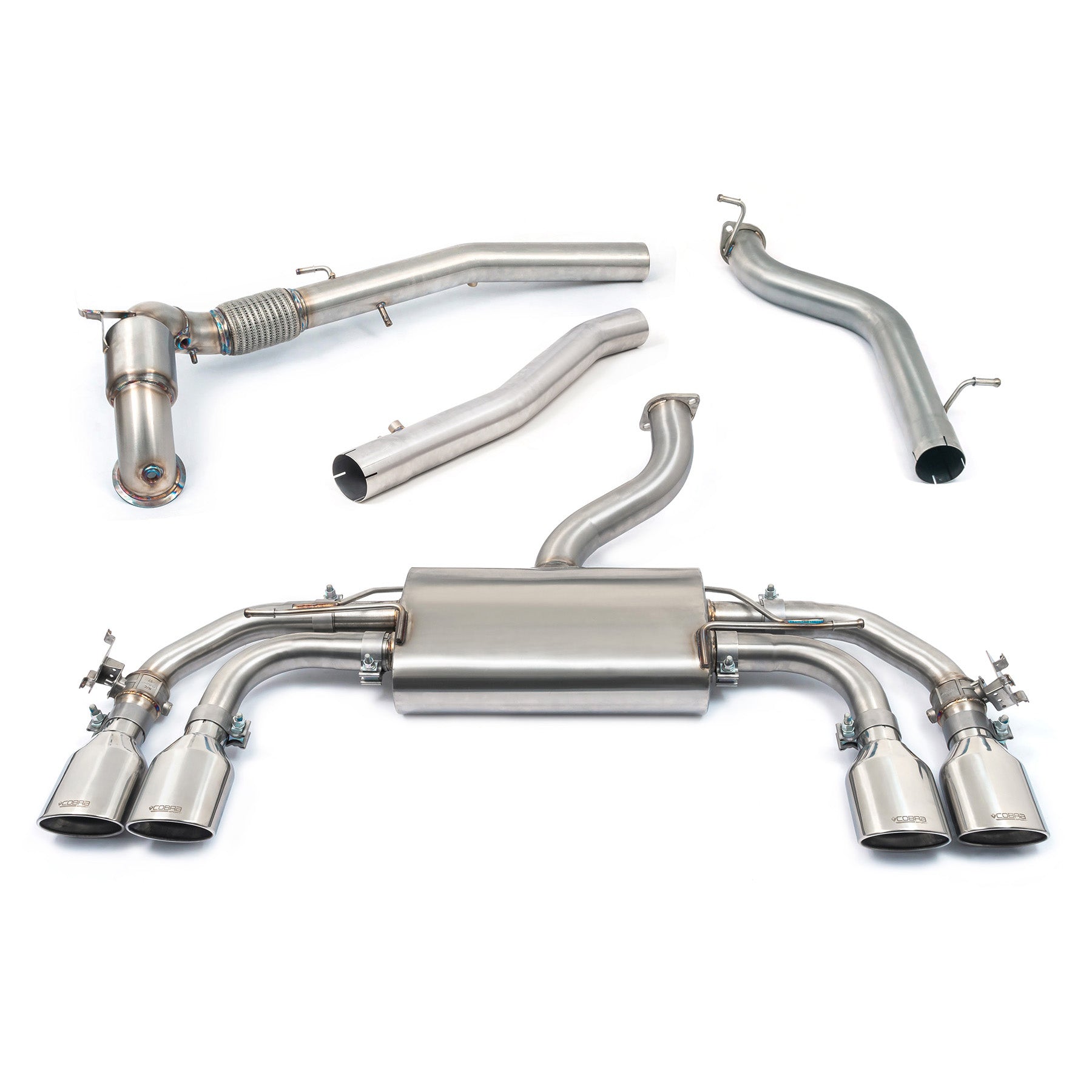 Cobra Sport - Audi S3 (8Y) 5 door Sportback Valved Turbo Back Performance Exhaust - Nineteen72 Performance