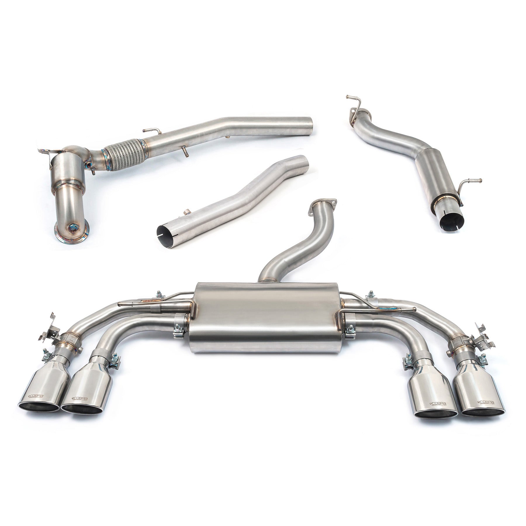 Cobra Sport - Audi S3 (8Y) 5 door Sportback Valved Turbo Back Performance Exhaust - Nineteen72 Performance