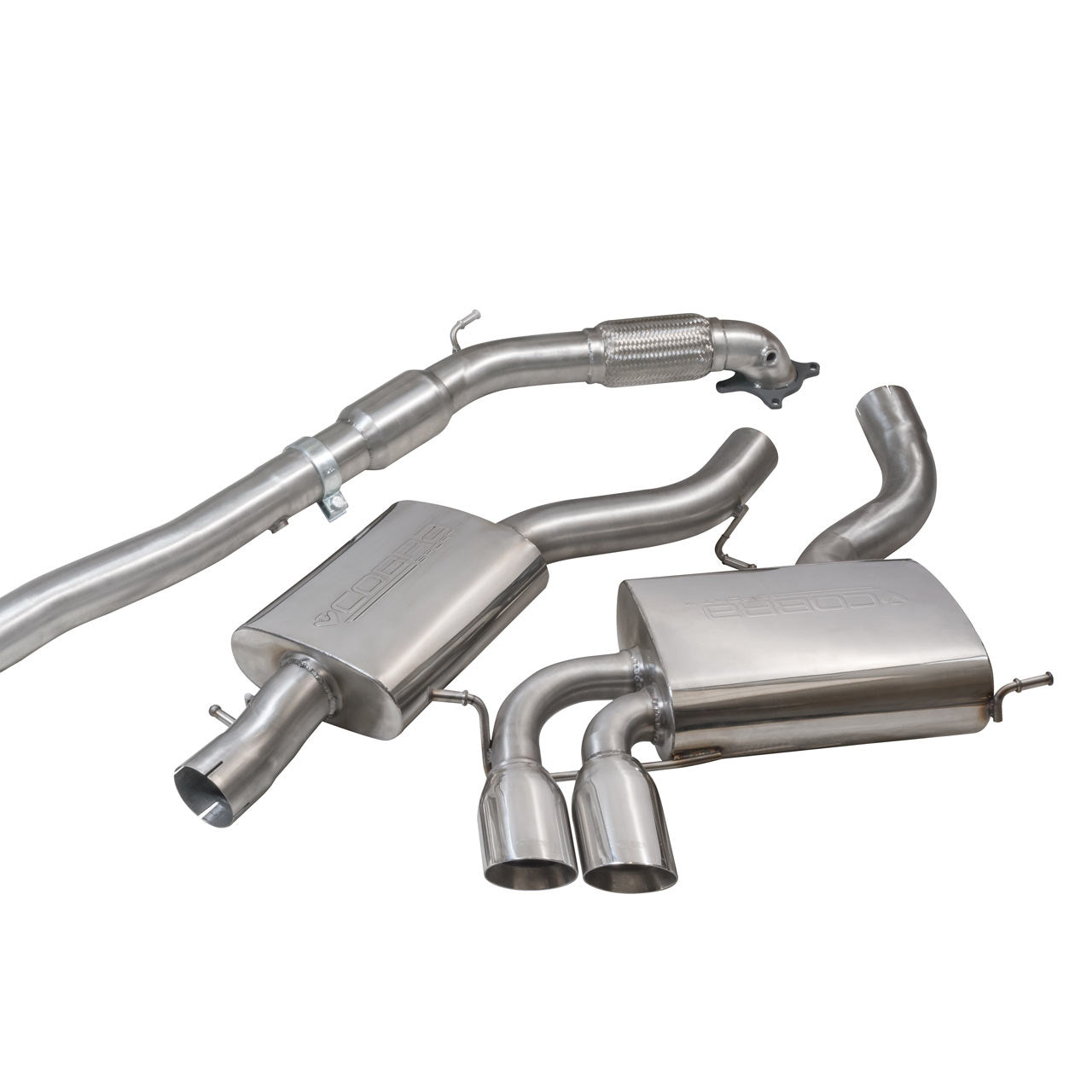 Cobra Sport - Audi S3 (8P) Quattro (3 Door) Turbo Back Performance Exhaust - Nineteen72 Performance