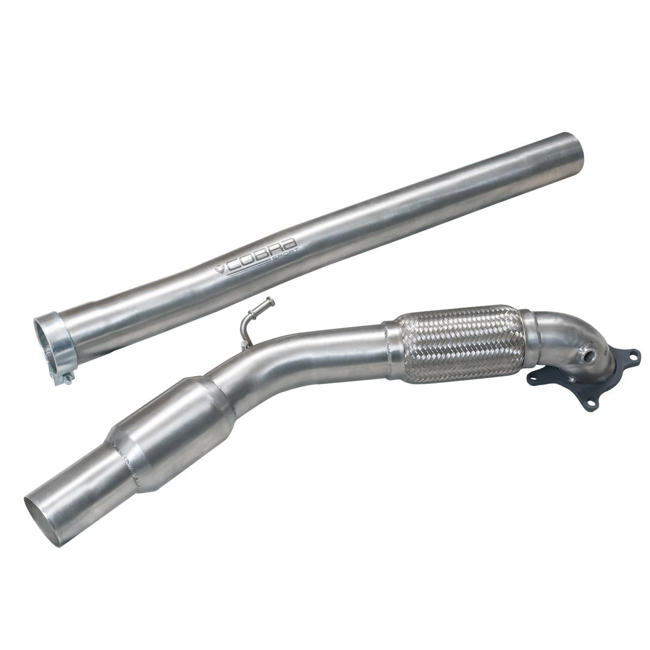 Cobra Sport - Audi TT (Mk2) 1.8/2.0 TFSI (2WD) 2011-14 Front Downpipe Sports Cat / De-Cat Performance Exhaust - Nineteen72 Performance