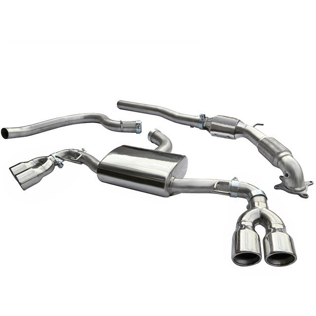 Cobra Sport - Audi TT (Mk2) 1.8/2.0 TFSI (2WD) (2007-11) Turbo Back Performance Exhaust - Nineteen72 Performance