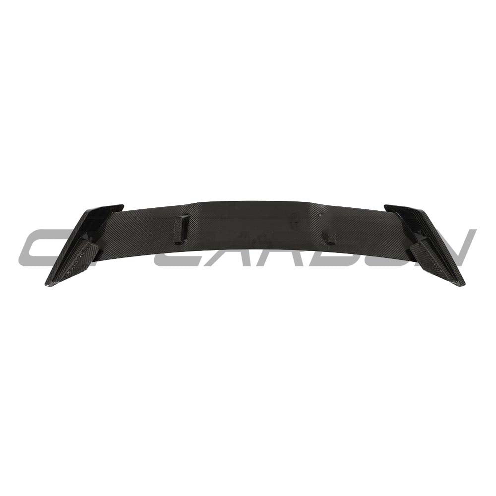 BMW 1 Series F40 F70 carbon fibre spoiler by CT Design, showing the sleek, aerodynamic wing on the sporty hatchback.