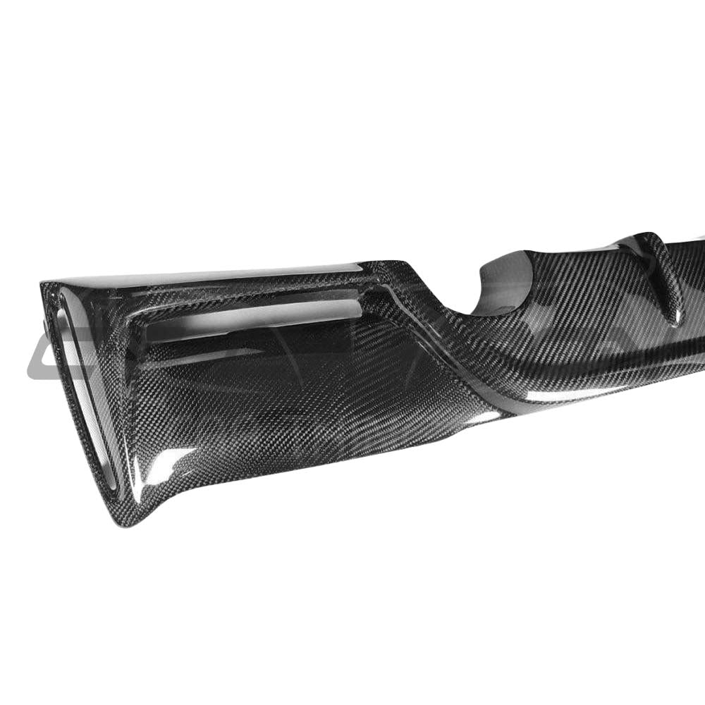BMW 2 Series F22 carbon fibre kit by CT Carbon, featuring a V2 diffuser with MP style design on the car.