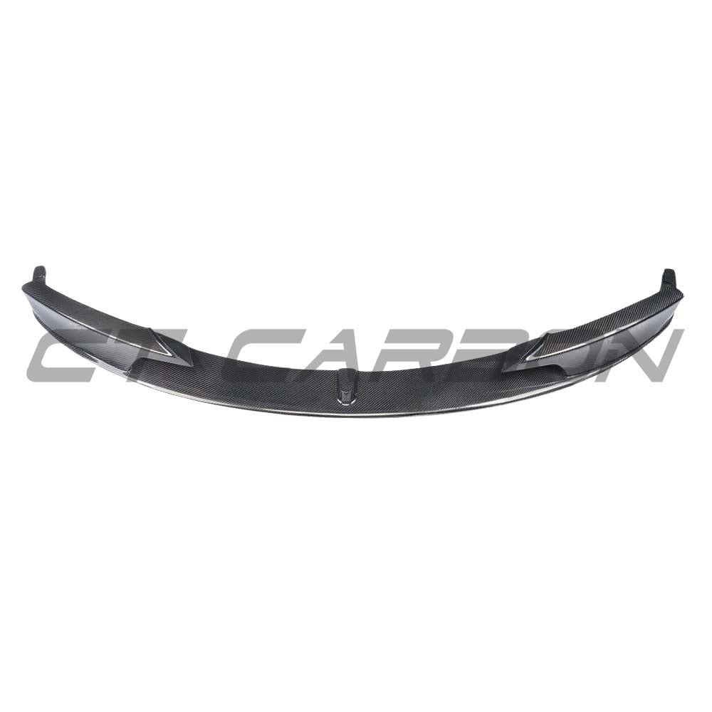BMW 3 Series F30/F31 2011-2016 CT Carbon carbon fiber splitter, V1 style, front automotive accessory with detailed weave pattern