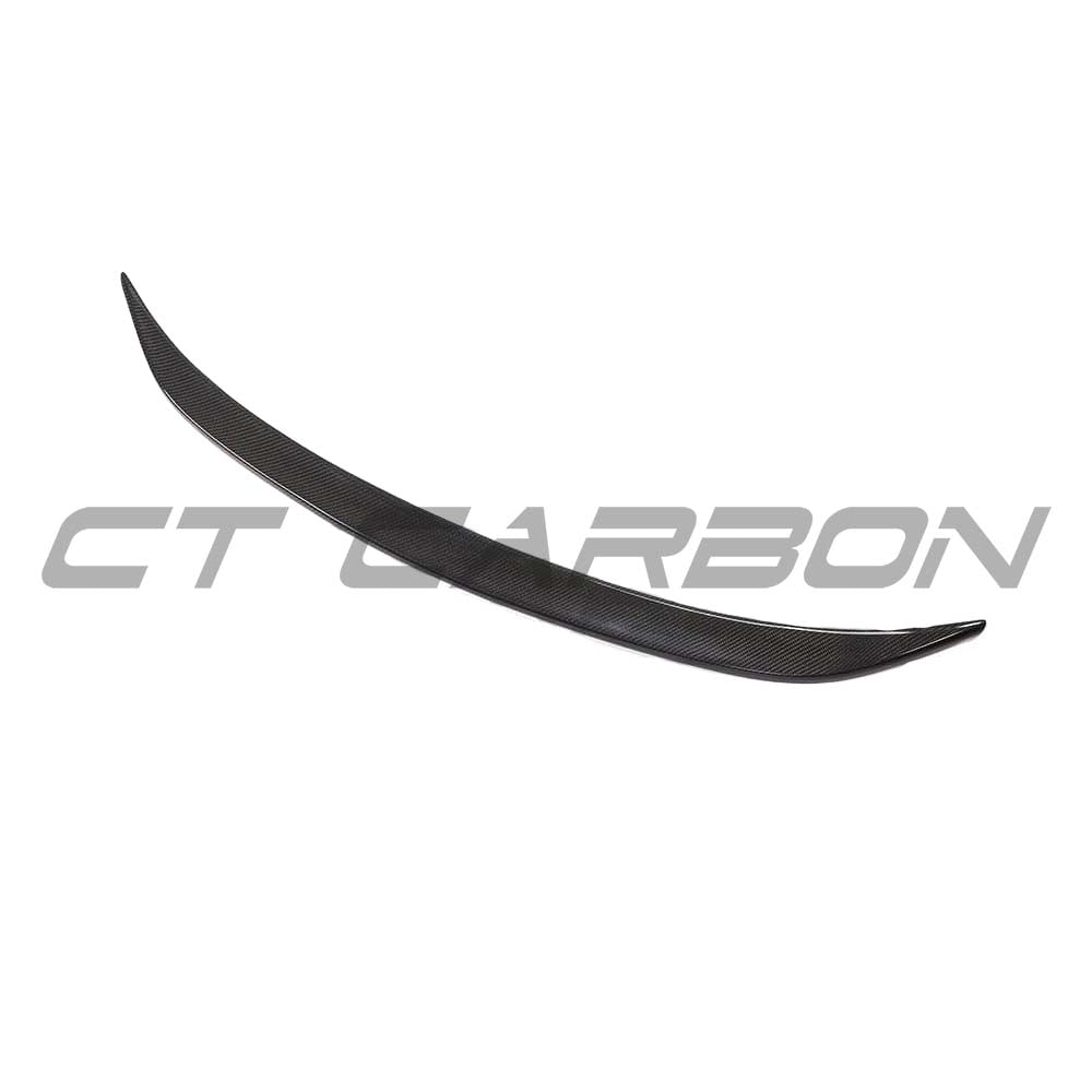 BMW M3 G80 G20 carbon fibre spoiler by CT Carbon, OEM-style, featuring a sleek, aerodynamic design for the 2018+ 3 Series.