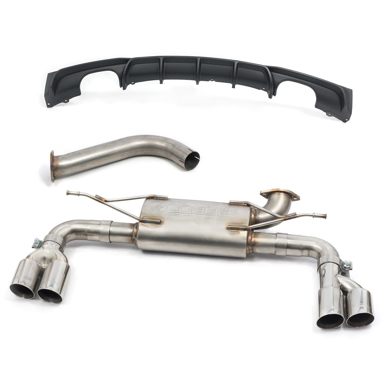 Cobra Sport - BMW 320D (F30 LCI/F31 LCI) (2015-19) Quad Exit M3 Style Performance Exhaust Conversion - Nineteen72 Performance