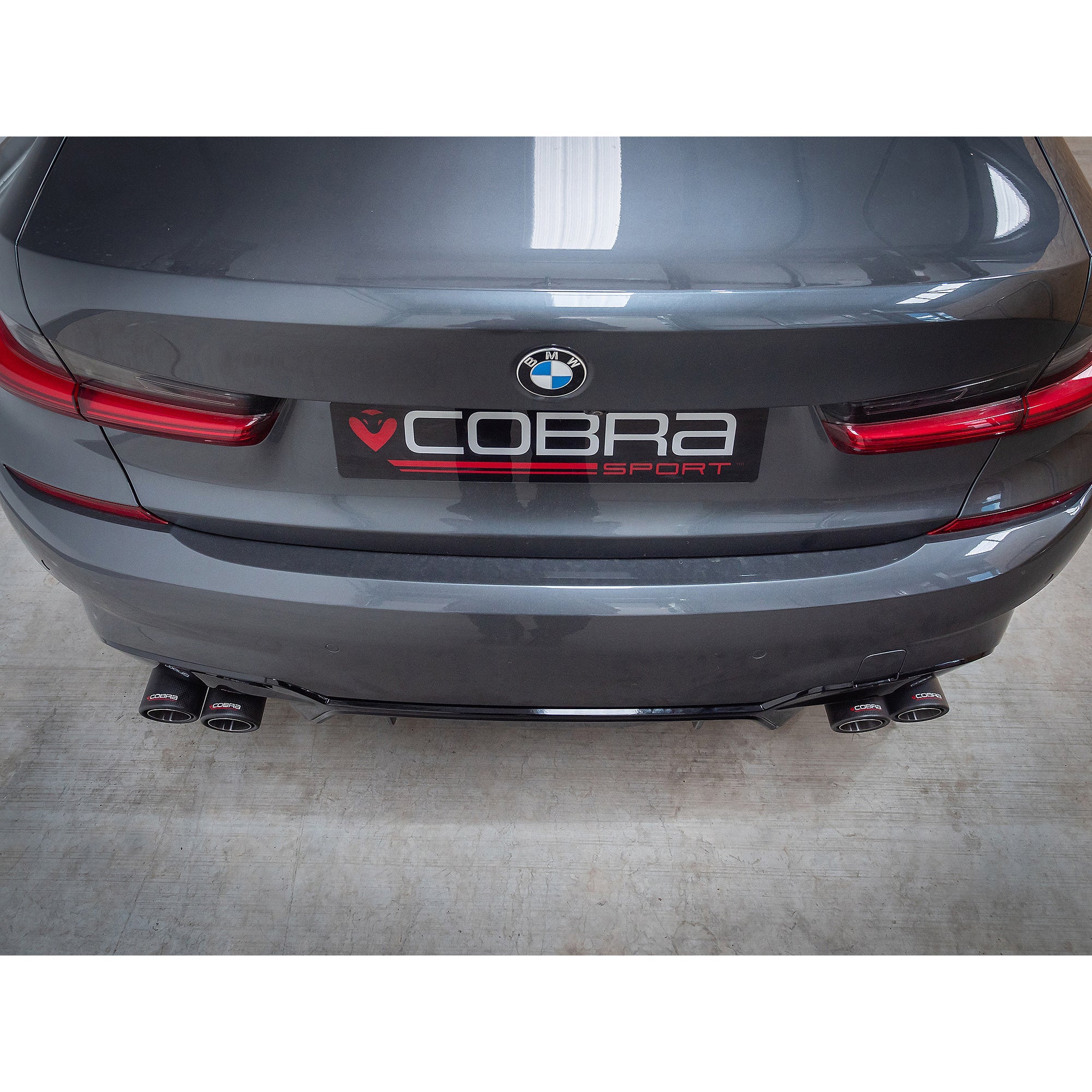 Cobra Sport - BMW 330e (G20) (19>) Non-Valved Venom Quad Exit Rear Axle Back M3 Style Performance Exhaust - Nineteen72 Performance