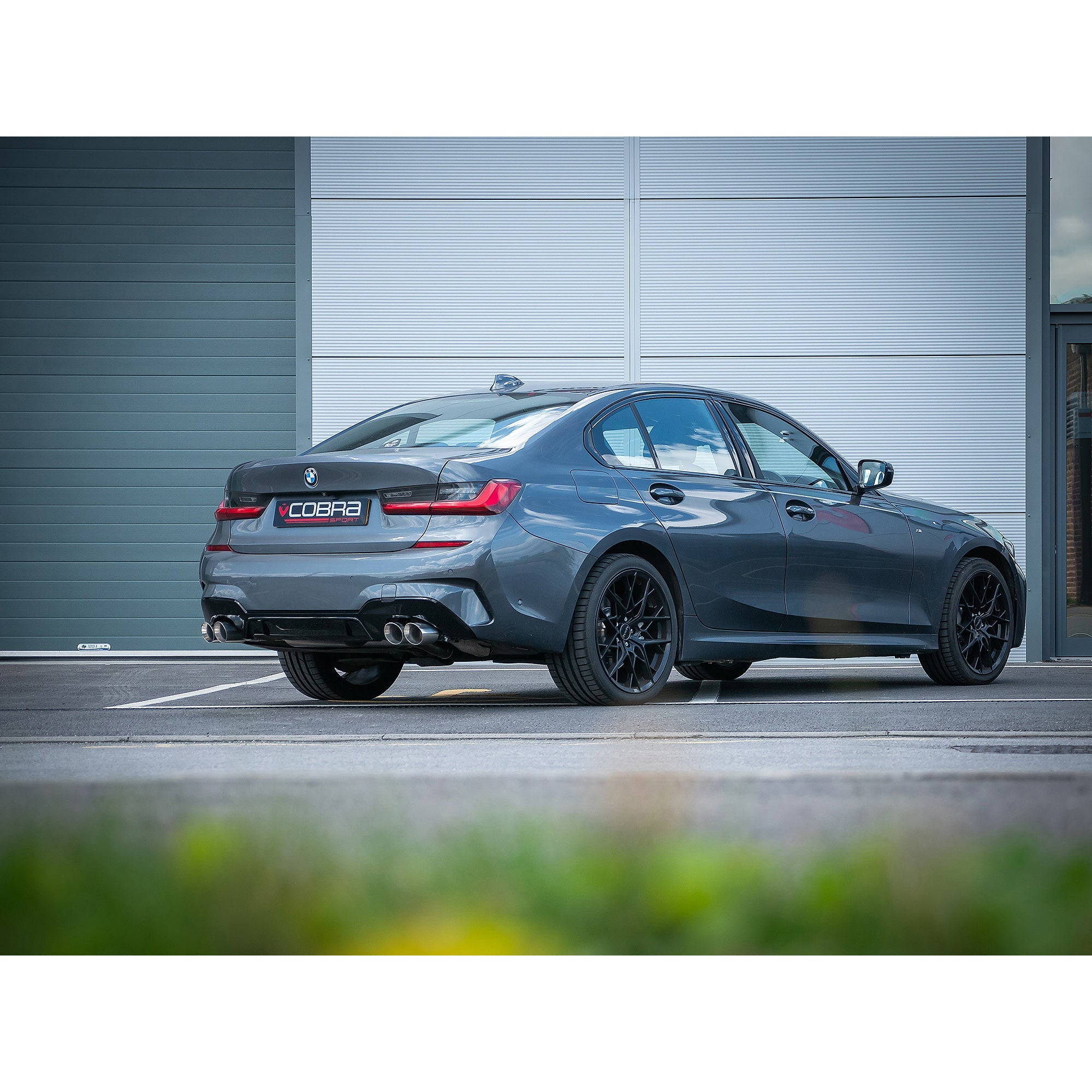 Cobra Sport - BMW 330e (G20) (19>) Non-Valved Venom Quad Exit Rear Axle Back M3 Style Performance Exhaust - Nineteen72 Performance