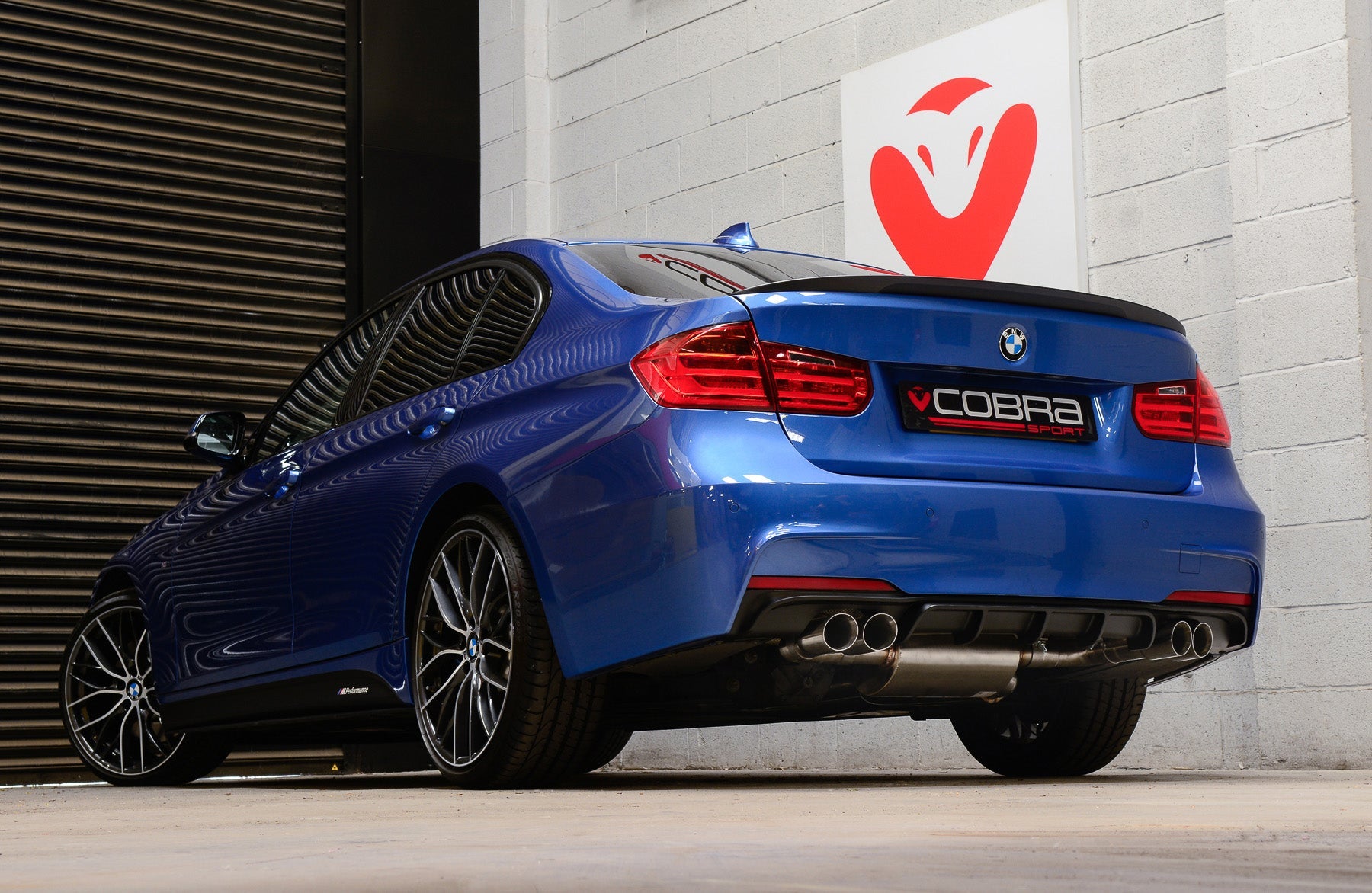 Cobra Sport - BMW 325D (F30 LCI/F31 LCI) (2015-19) Quad Exit M3 Style Performance Exhaust Conversion - Nineteen72 Performance