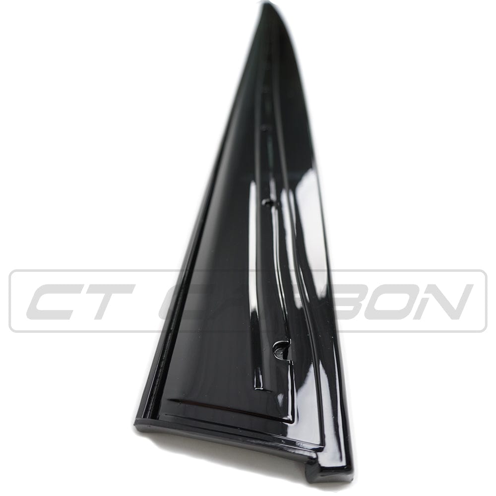BMW 4 Series F33 GT gloss black full kit with twin exhaust by CT Carbon, featuring MP style details and sleek black finish.