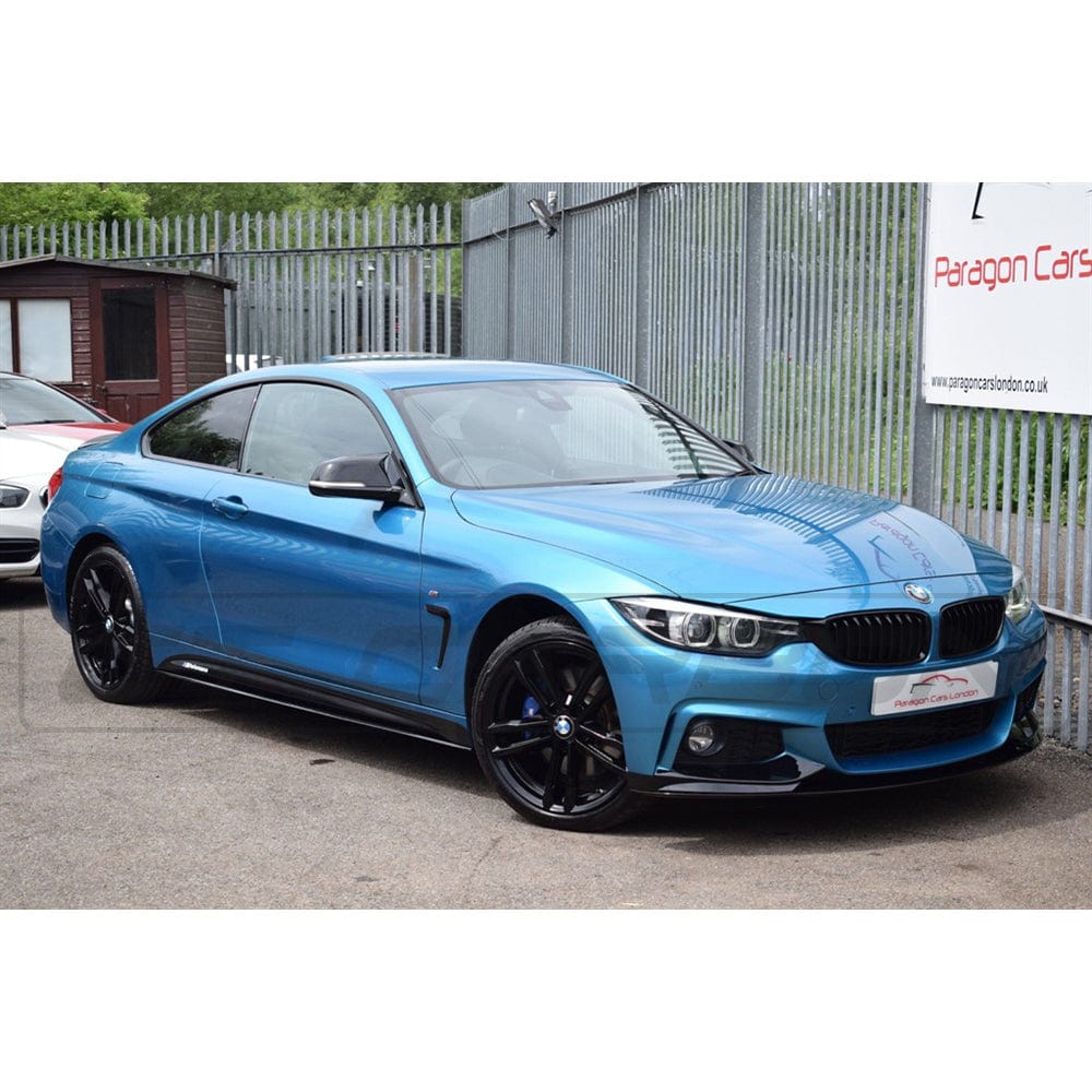 BMW 4 Series F36 2013-2020 gloss black full kit with twin exhaust by CT Carbon, featuring MP style design.