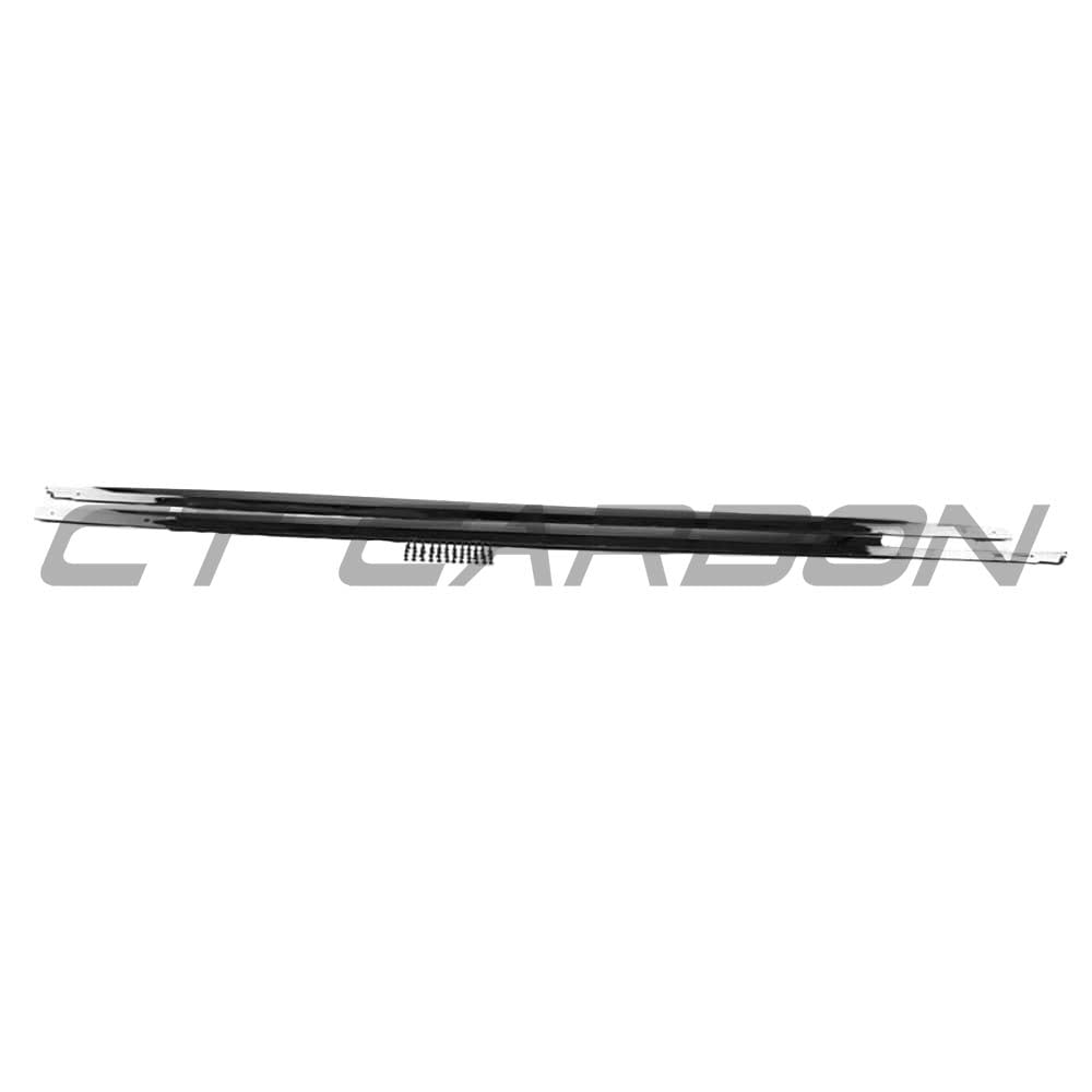 BMW 5 Series G30 full kit in gloss black by CT Carbon, featuring MP style exterior accessories and enhancements.