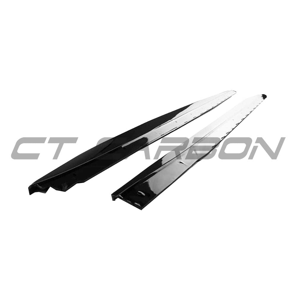 BMW 5 Series G30 LCI 2021+ CT Carbon Gloss Black Kit, full exterior styling kit on a black BMW G30 model.