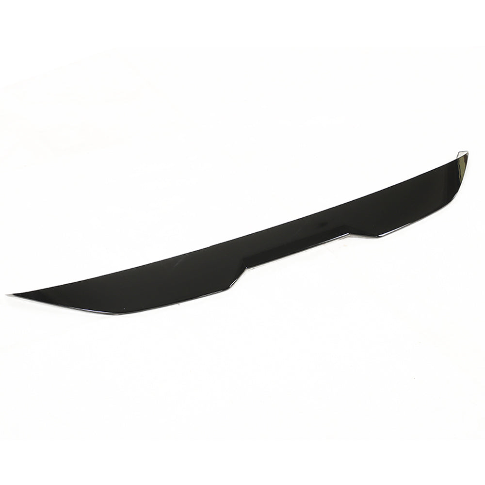 BMW G42 2 Series G87 M2 CT Carbon gloss black spoiler, aftermarket car accessory with sleek aerodynamic design.