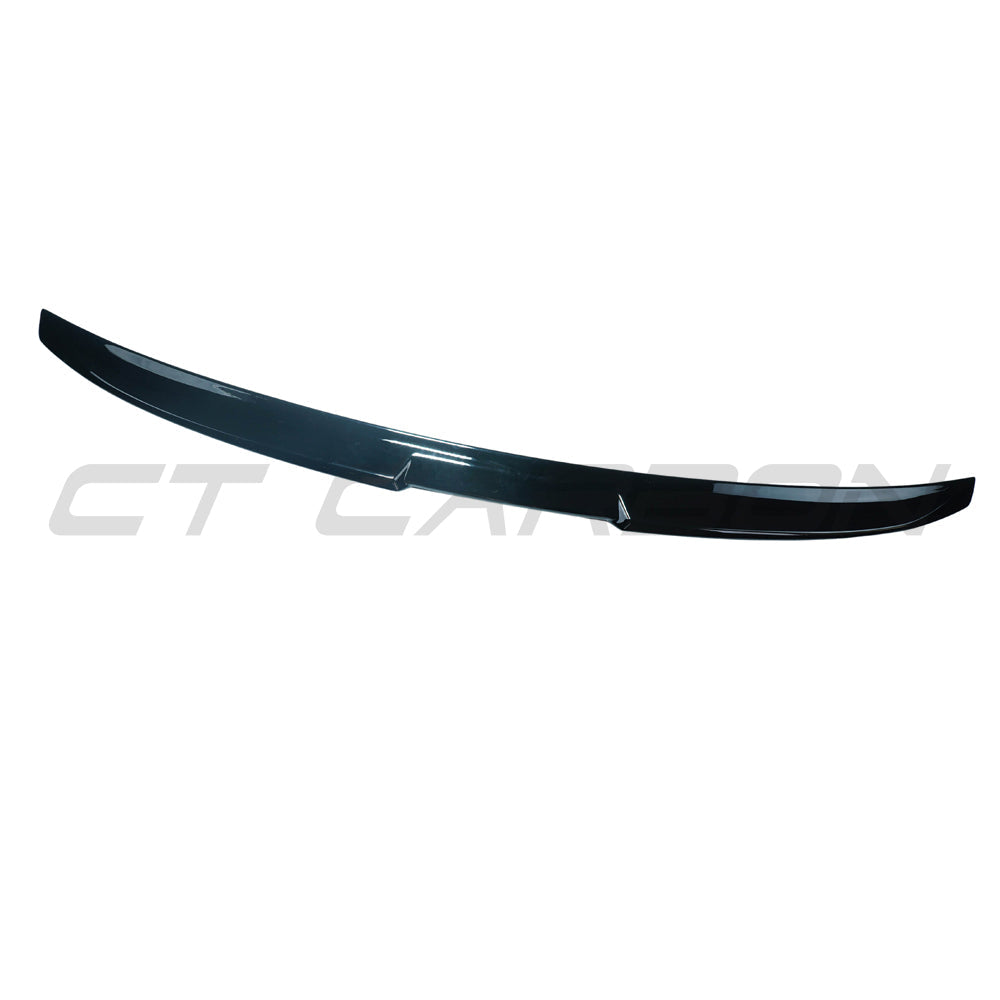 BMW G60/G68 5 Series 2024+ CT Carbon gloss black spoiler, rear aerodynamic accessory, sleek and sporty design for enhanced performance.