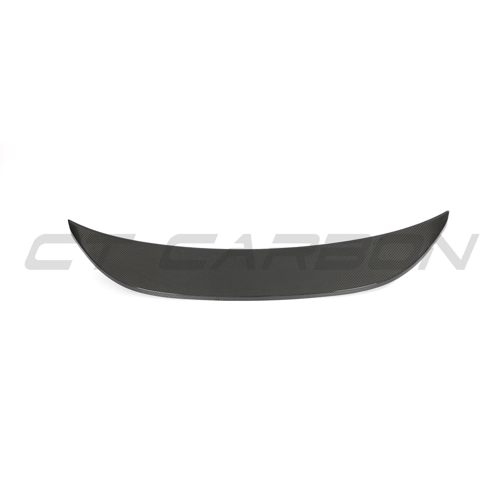BMW G80 M3 and G20 3 Series carbon fibre spoiler by CT Carbon, showcasing a sleek aerodynamic design.