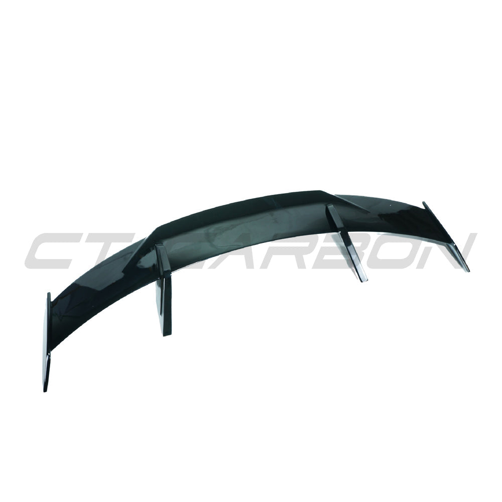 BMW G80 M3 and G82 M4 CT Carbon gloss black V1 spoiler with MP-style design on a sporty car
