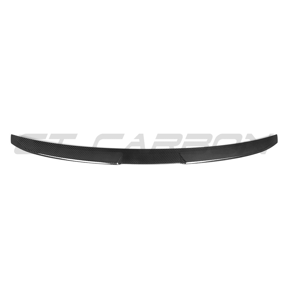 BMW G90 M5 and G60 5 Series 2023 carbon fibre spoiler by CT Carbon, showcasing the sleek, aerodynamic design and lightweight material.