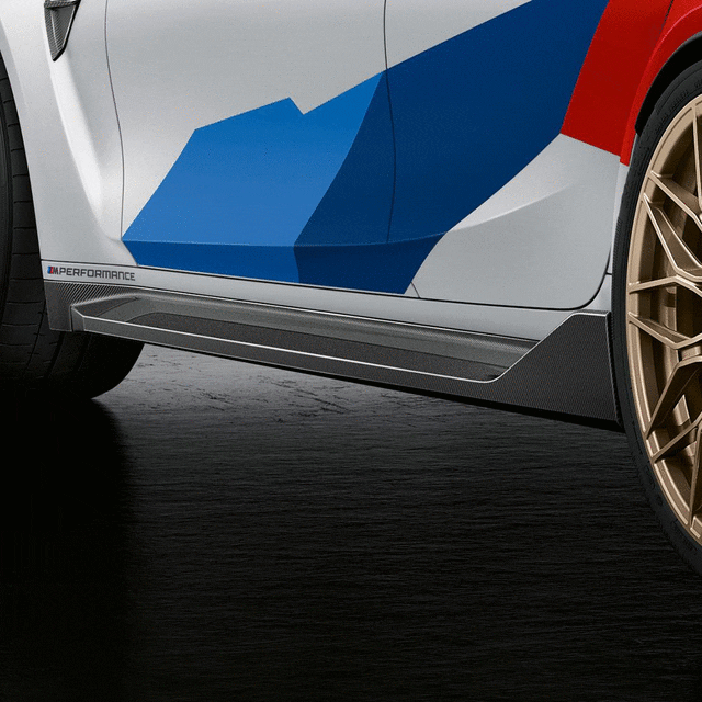 Genuine BMW M Performance Carbon Side Skirts G80 M3 - 51192473041 / 51192473040 - 51775B5E674 / 51775B5E673 - Nineteen72 Performance