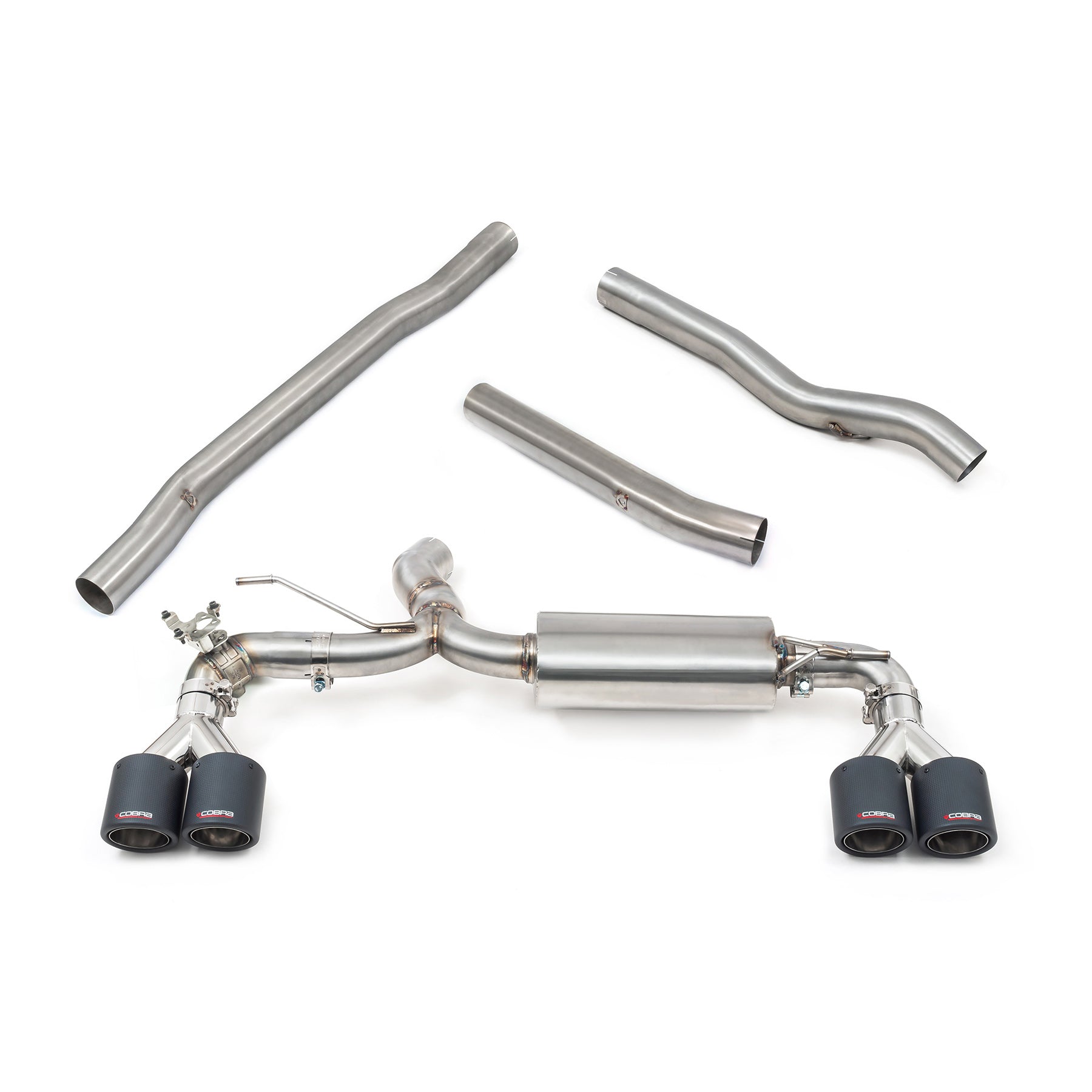 Cobra Sport - BMW M135i (F40) Quad Exit M3 Style Cat Back Performance Exhaust - Nineteen72 Performance