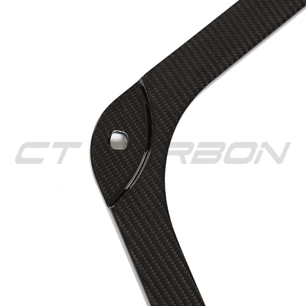 BMW M2, M3, M4 G87, G80, G81, G82, G83 carbon fiber engine strut brace by CT Carbon, showing sleek lightweight design.