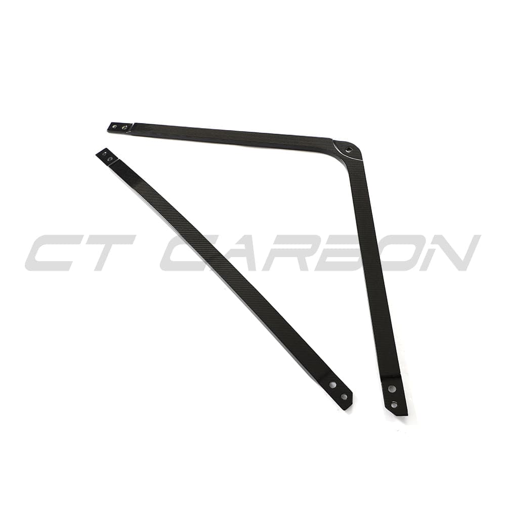 BMW M2, M3, M4 G87, G80, G81, G82, G83 carbon fiber engine strut brace by CT Carbon, showing sleek lightweight design.
