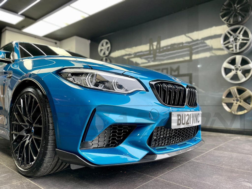 BMW M2C F87 full carbon fibre kit by CT Carbon, featuring MP style components on a sleek sports car.