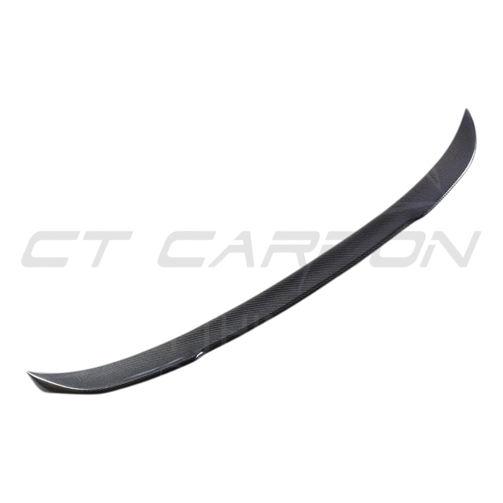 BMW F30 3 Series 2011-2019 full carbon fibre kit by CT Carbon, featuring a carbon fibre spoiler in CS style.