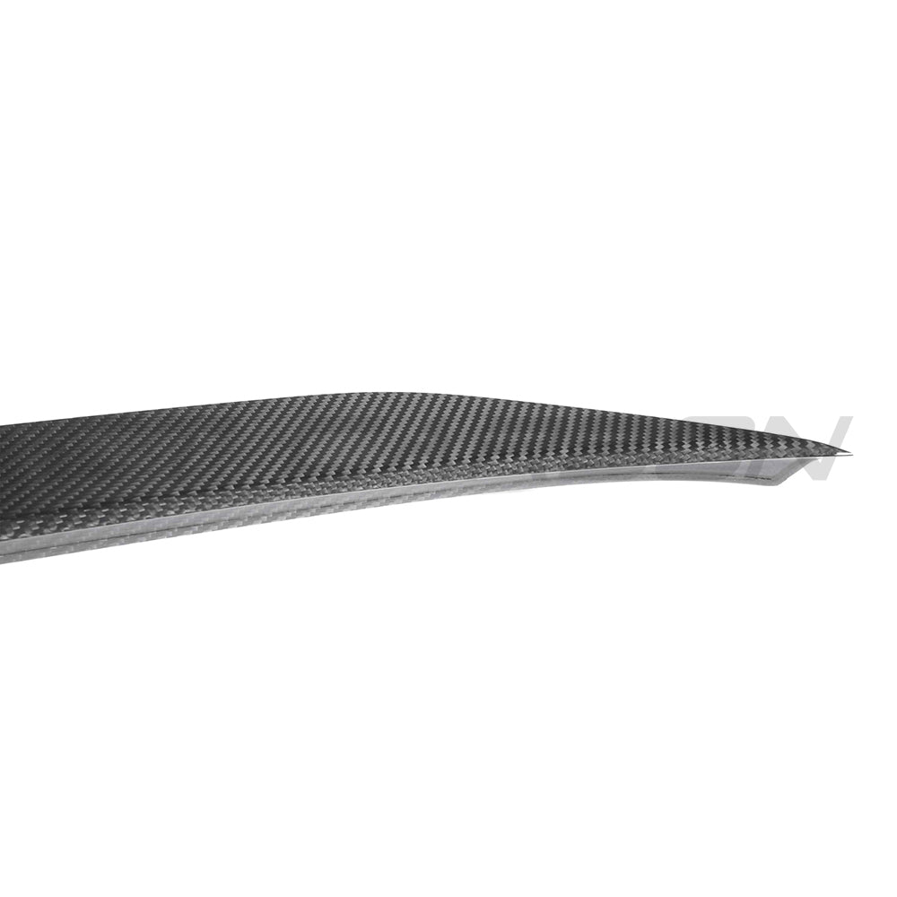 BMW F30 3 Series 2011-2019 full carbon fiber kit from CT Carbon, featuring a V6 spoiler and lightweight pre-preg carbon fiber components.
