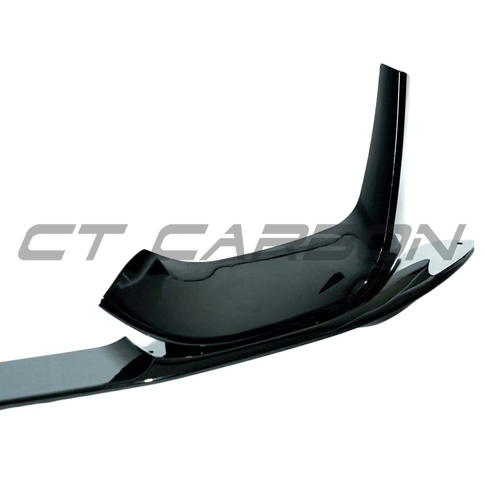 BMW M3 F80 full gloss black kit by CT Carbon, showcasing the sleek, high-gloss carbon fiber parts for the 2014-2020 model.