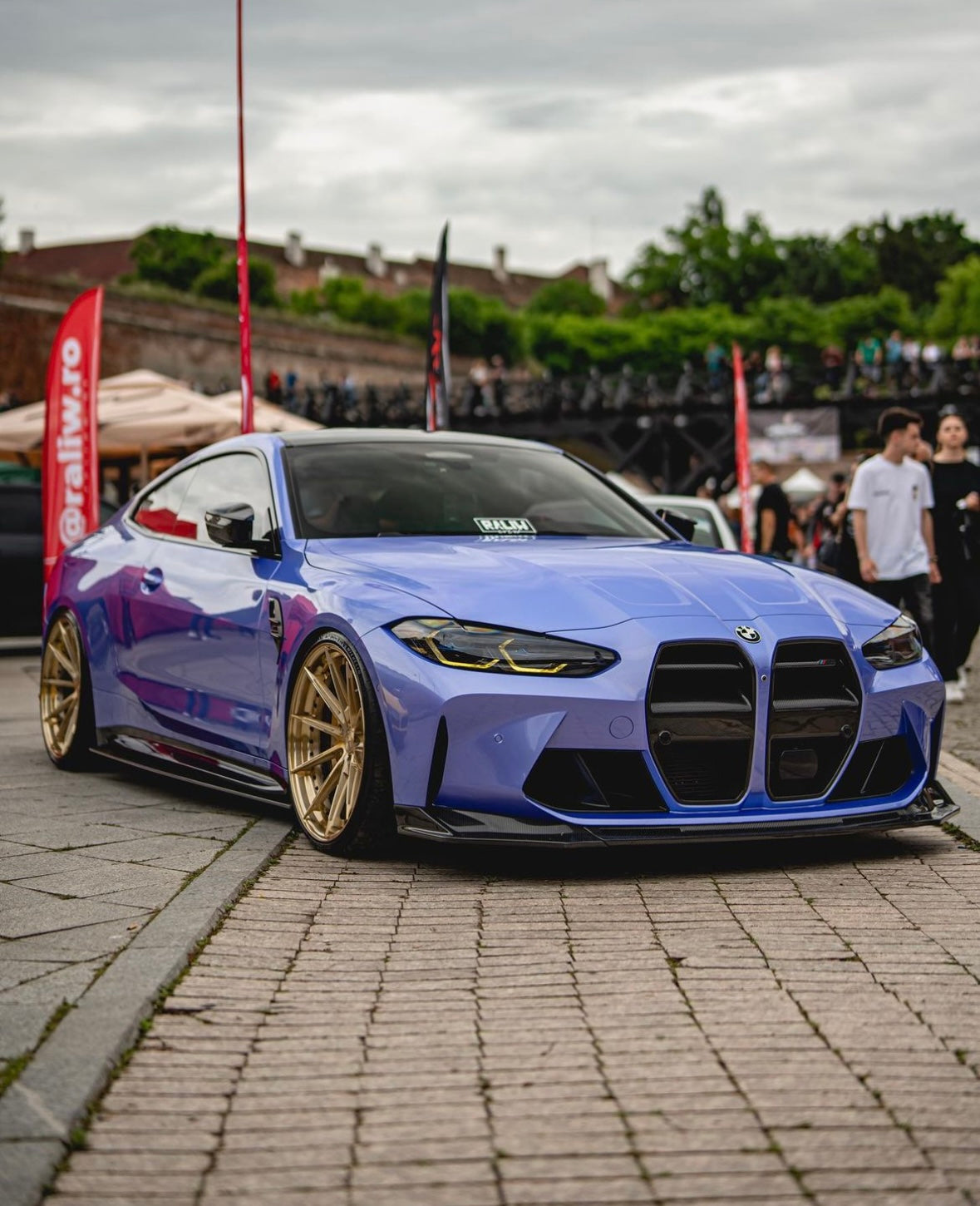 BMW M3 and M4 G80 G81 G82 G83 Carbon Fibre Splitter by CT Carbon, showing the lightweight, aerodynamic car front splitter.