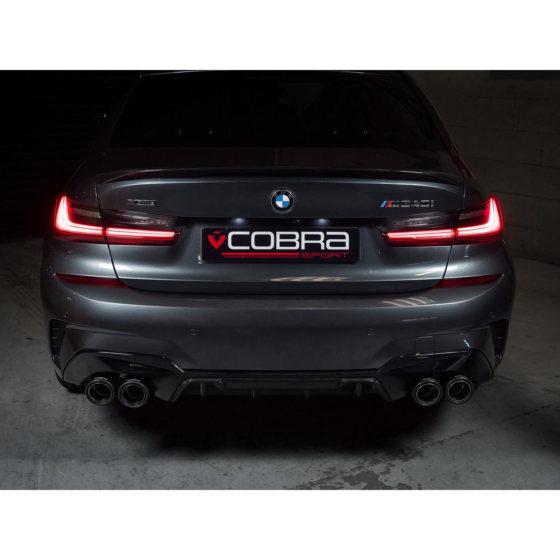 Cobra Sport - BMW M340i (G20/G21) (19>) Valved Quad Exit GPF/PPF Back Performance Exhaust - Nineteen72 Performance